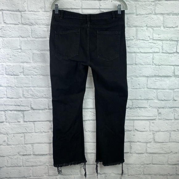 Asos Raw Hem Black Denim Maternity Jeans 6 - Picture 5 of 8